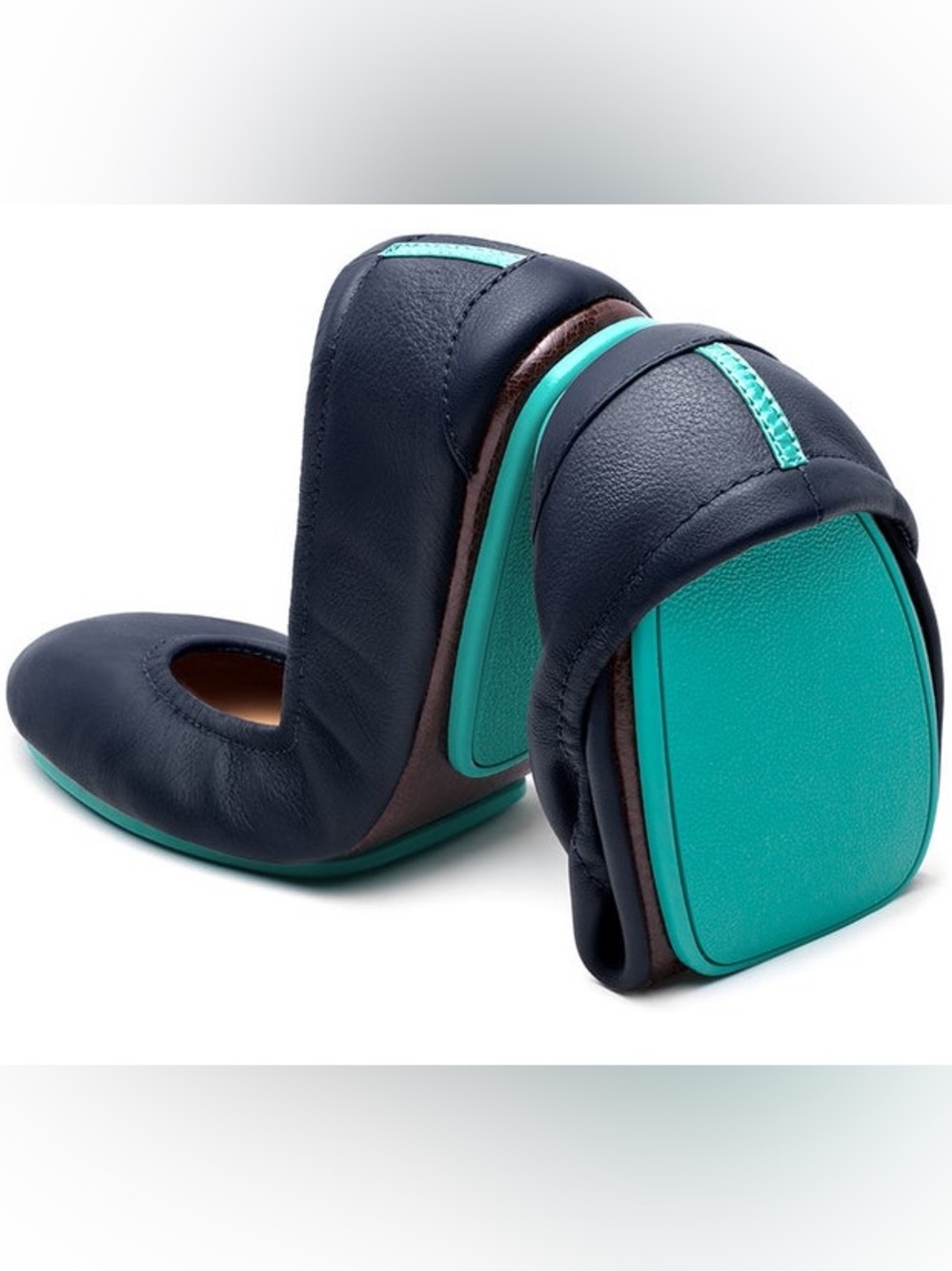 Tieks California Navy Flats- Size 7